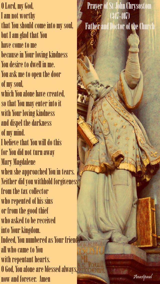 prayer of st john chrysostom