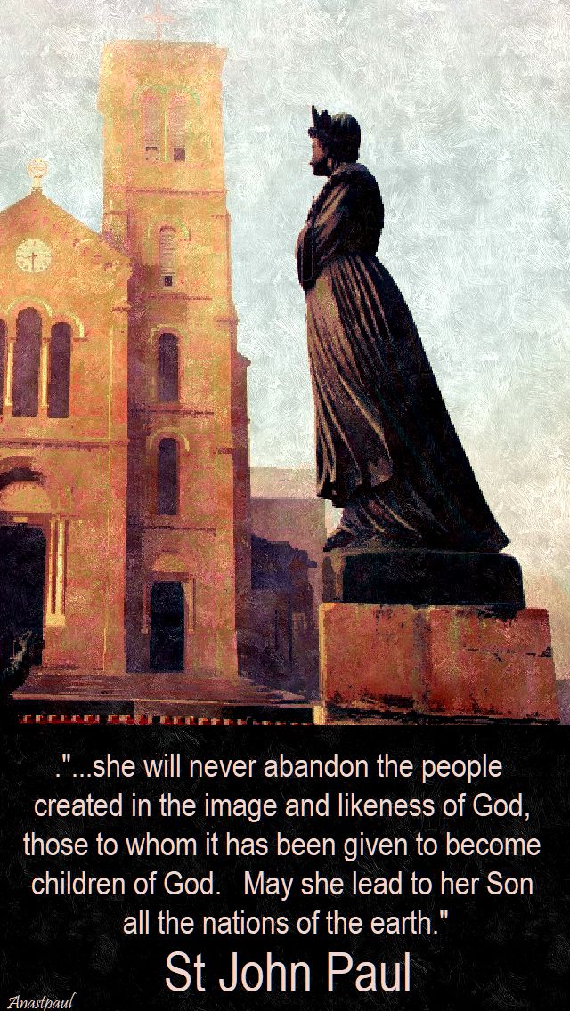 she will never abandon - st john paul - la salette - 19 sept 2017