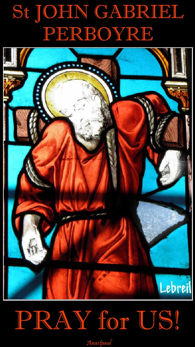 st john gabriel perboyre - pray for us