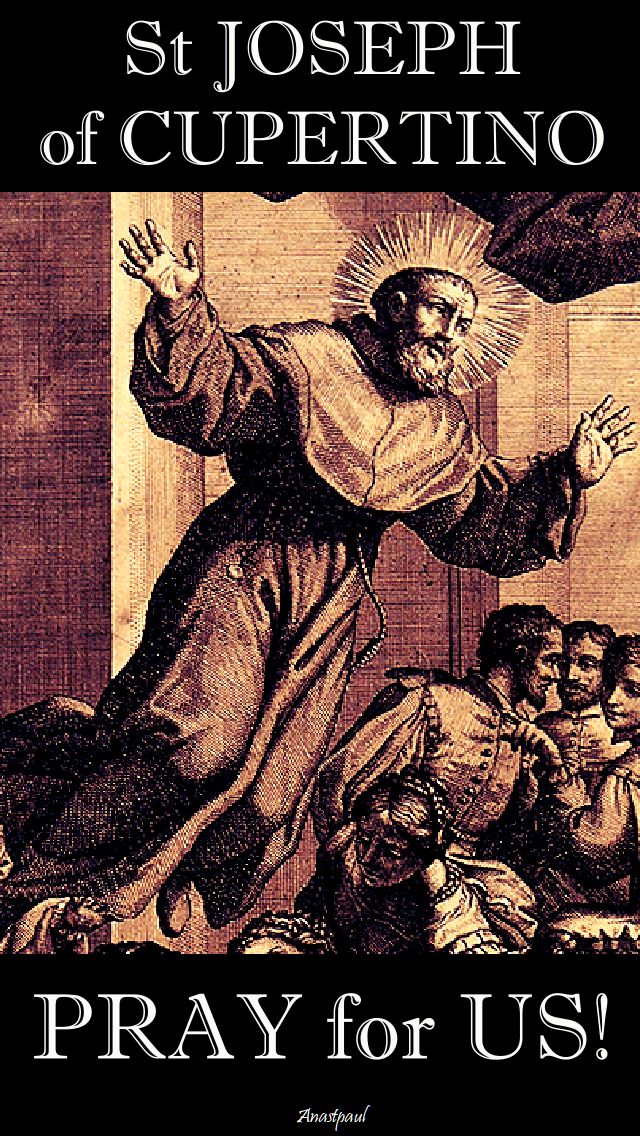 st joseph of cupertino pray for us