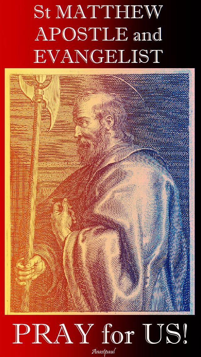 st matthew - pray for us - 21 sept 2017