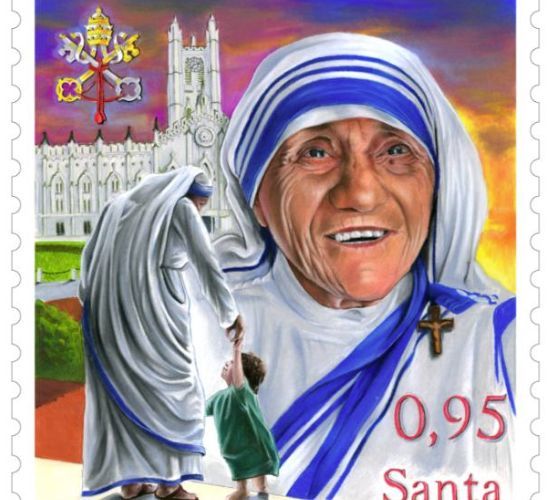 St Mother Teresa - stamp released for her Canonisation 4 Sept 2016