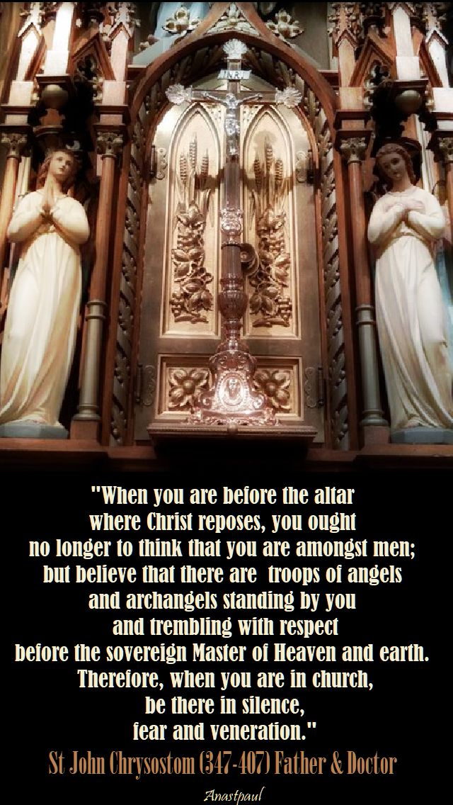 when you are before the altar - st john chrysostom