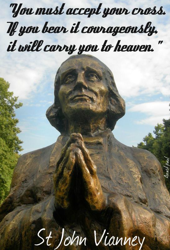you-must-accept-your-cross - st john vianney