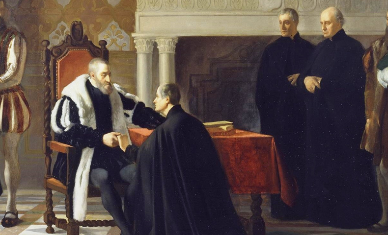 Carlos V receives a visit from Saint Francis Borgia in Yuste