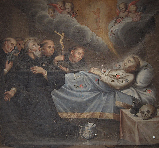 Death-of-St-Francis-of-Assisi-Evora-Portugal-Igreja-de-Sao-Francisco