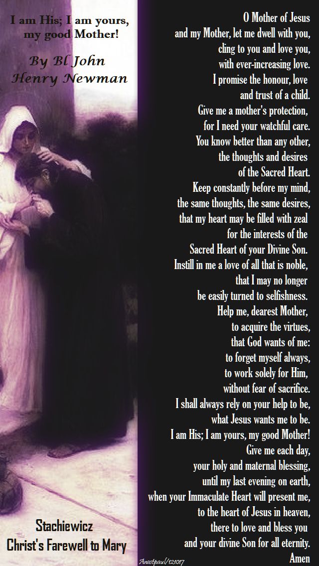 i am his, i am yours - bl john henry newman - 12 oct 2017