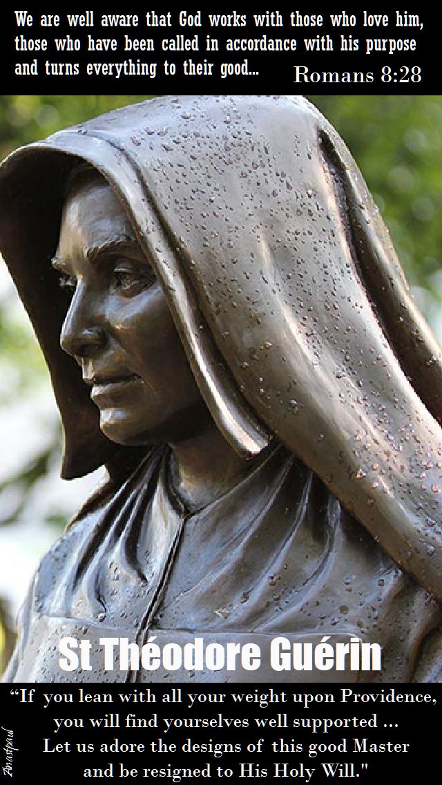 if you lean with all your weight - St Théodore Guérin - 3 oct 2017