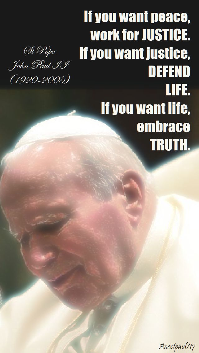 if you want peace - st jp - 22 oct 2017