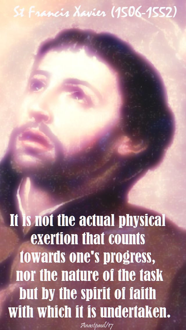 it is not - st francis xavier - 21 oct 2017