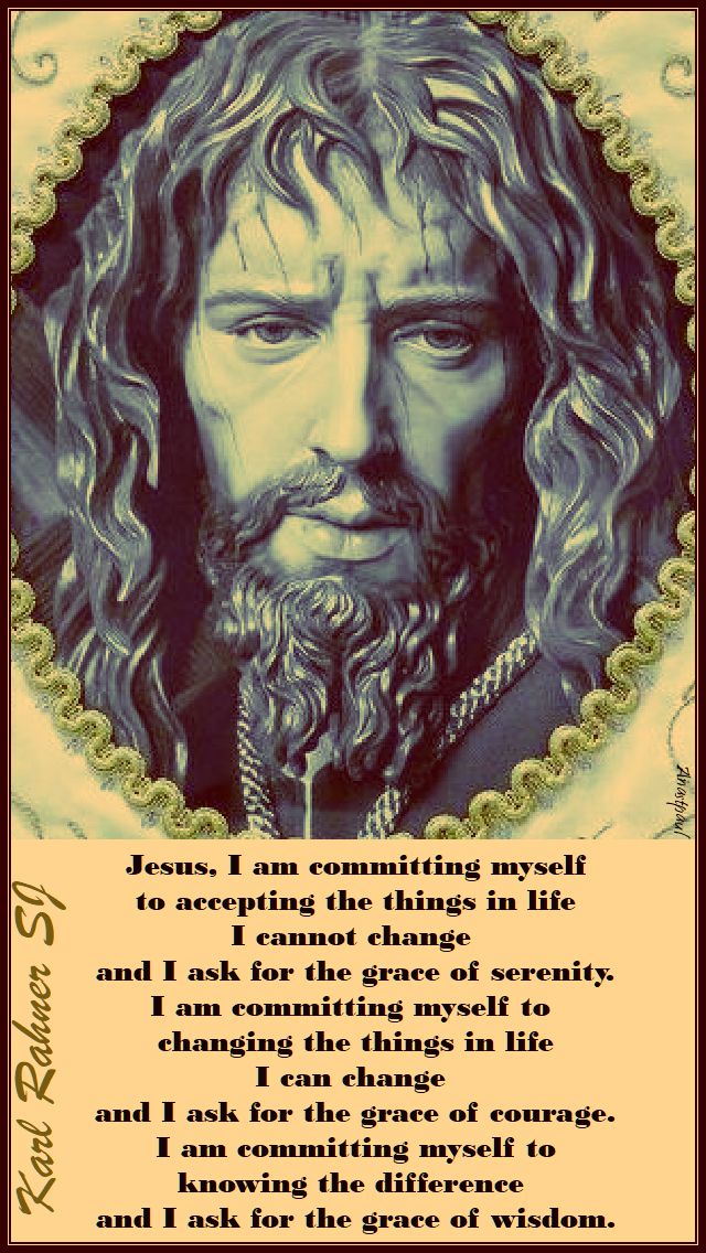 jesus i am committing myself - karl rahner - 8 oct 2017