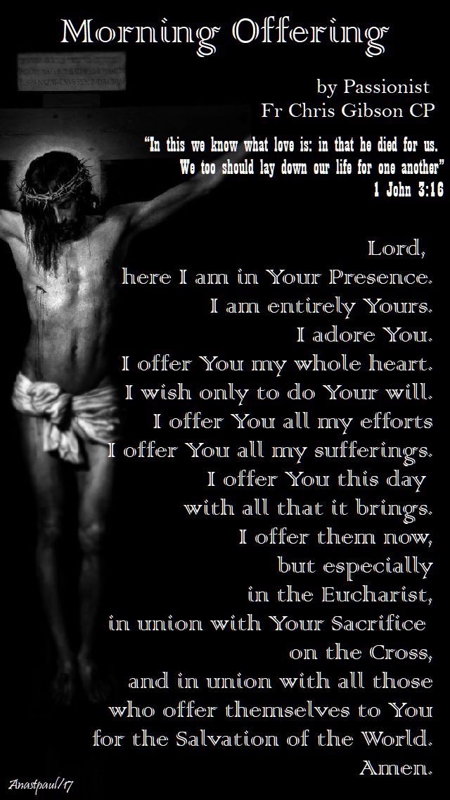 lord here I am - passionist fr chris gibson on the feast of st paul of the cross - 19 oct 2917