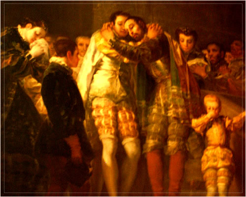 St. Francis Borgia saying goodbye to his family, GOYA