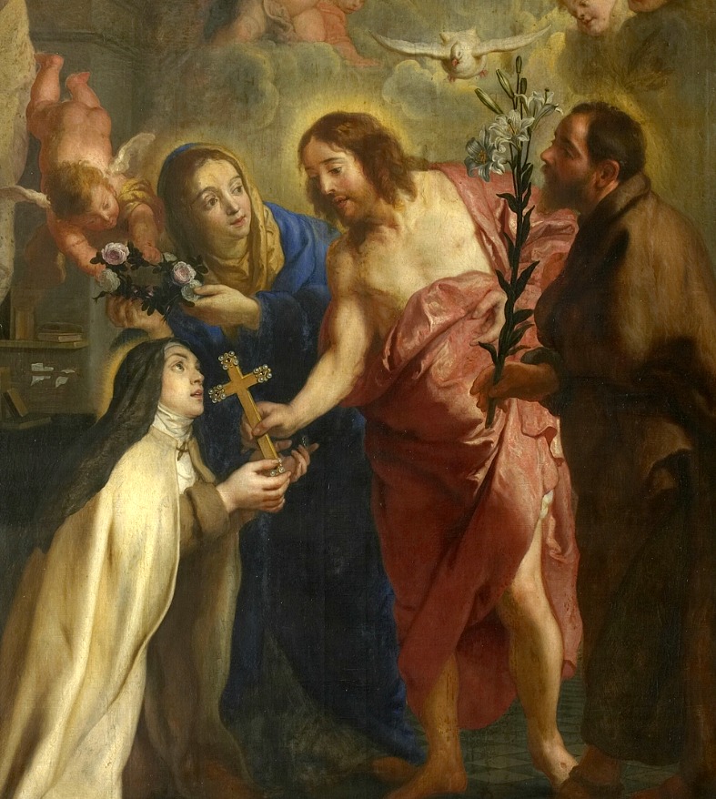 st teresa avila Gaspar_de_Crayer_-_The_vision_of_St_Theresa_of_Avila