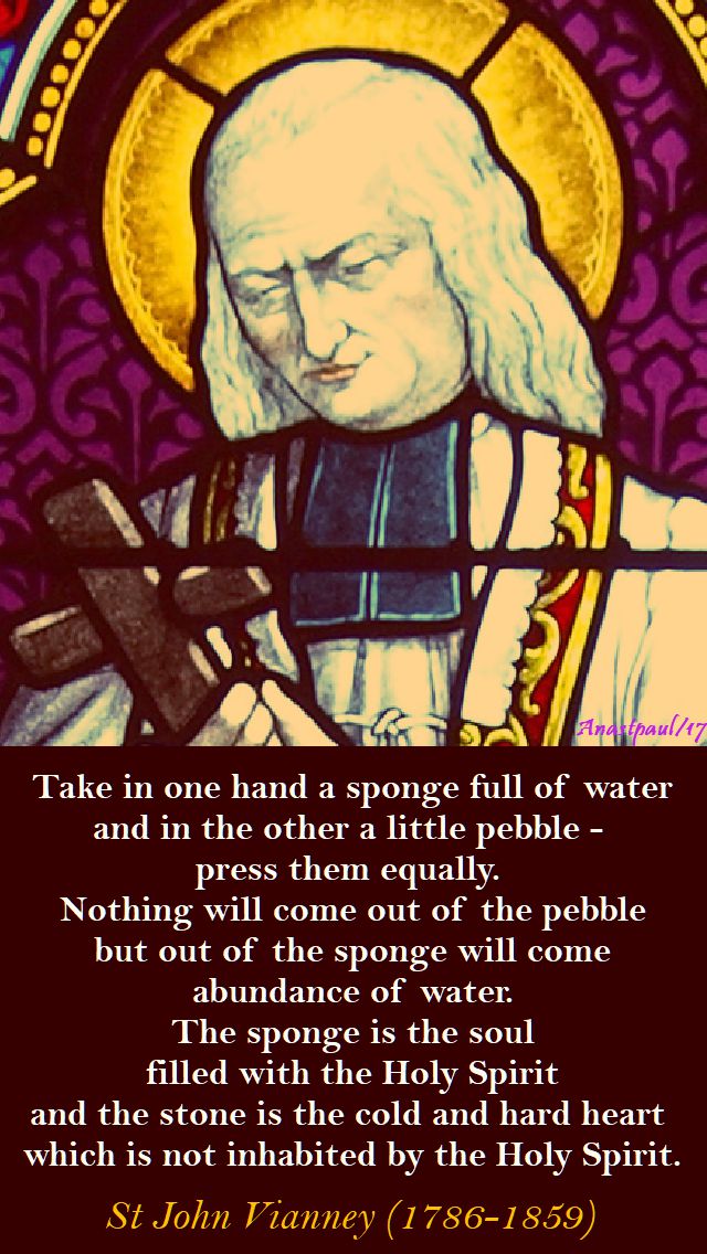 take in one hand - st john vianney - 21 oct 2017