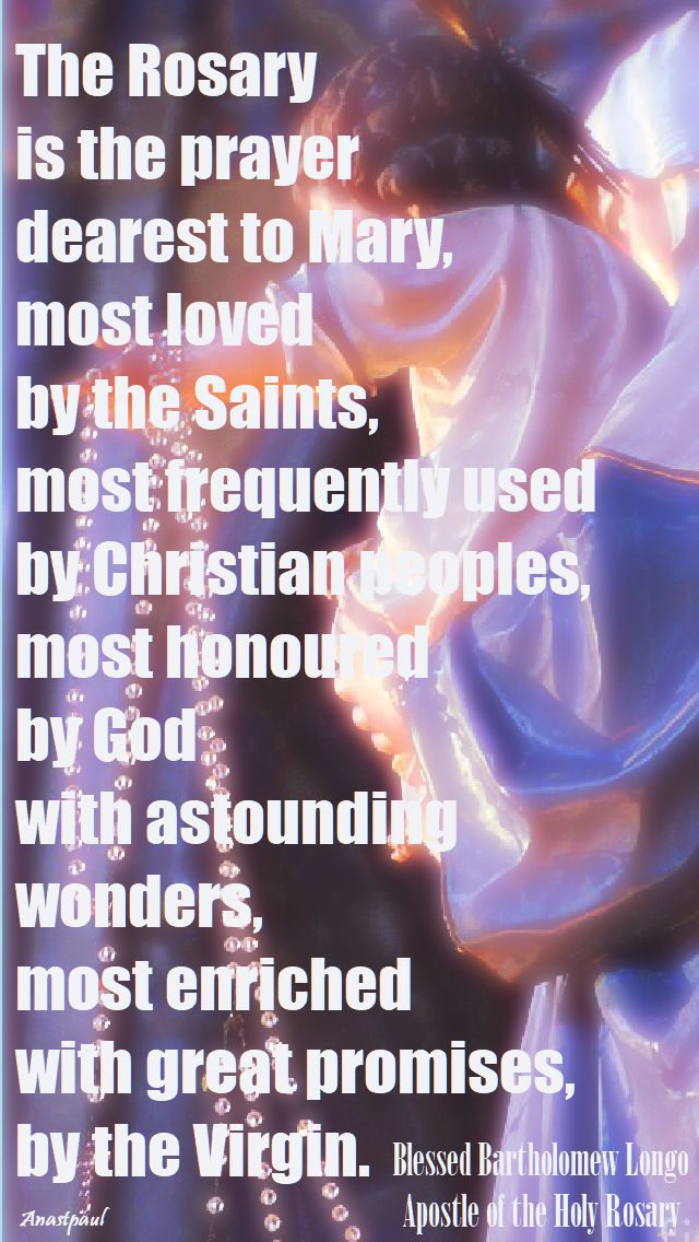 the rosary is the prayer - bl bartolo longo - 5 oct 2017