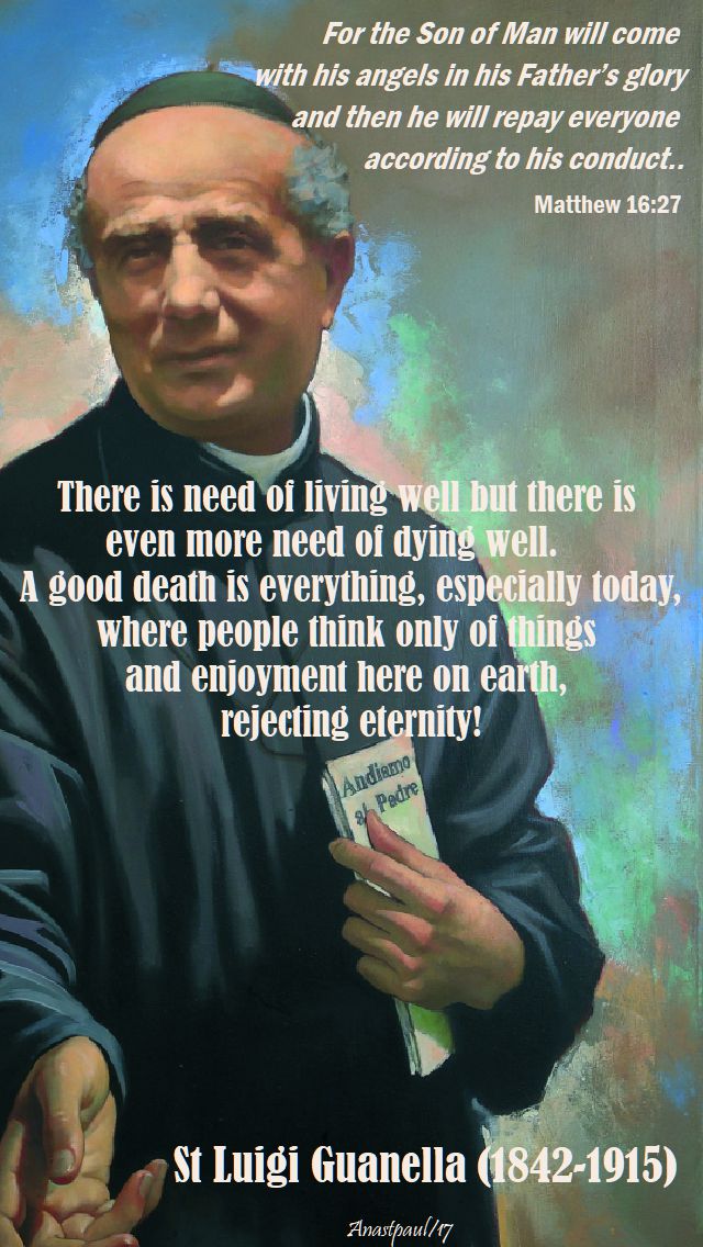 there is need of living well - st luigi guanella - 24 oct 2017