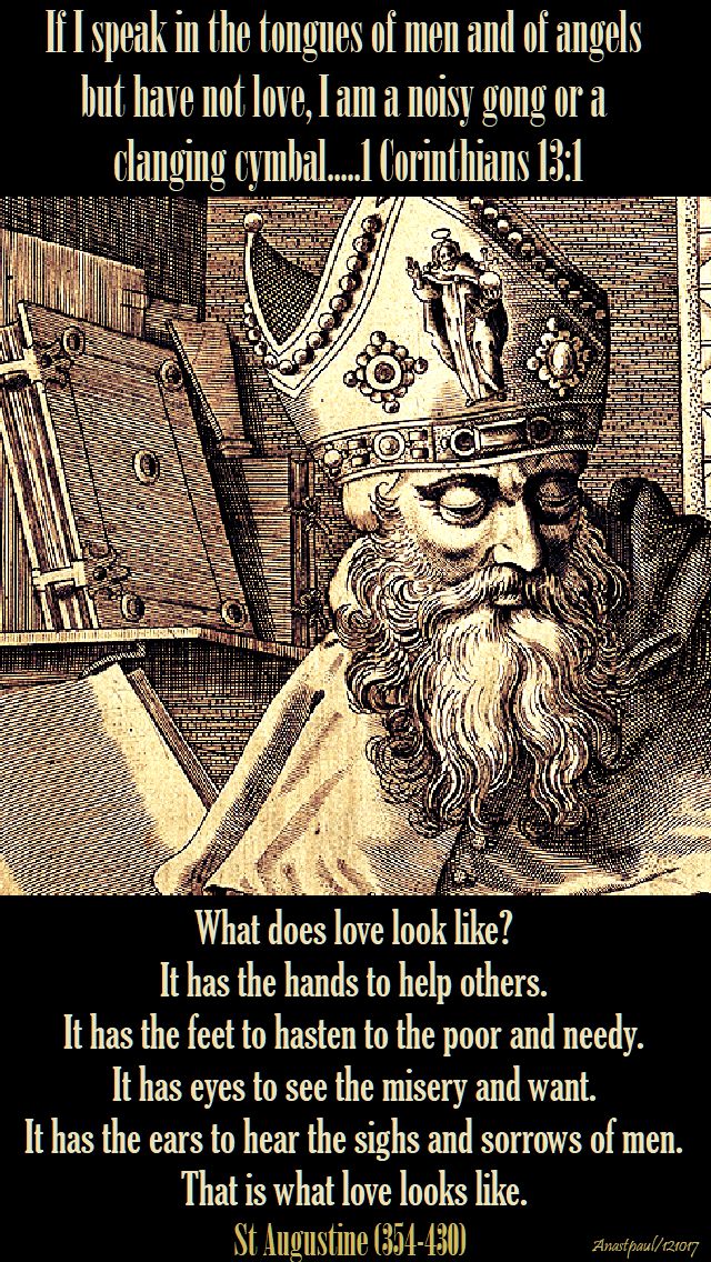 what does love look like - st augustine - 12 oct 2017