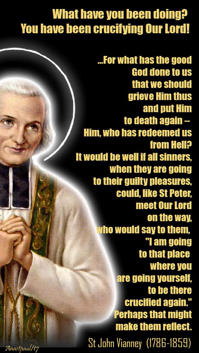 what have you been doing - st john vianney - 25 oct 2017