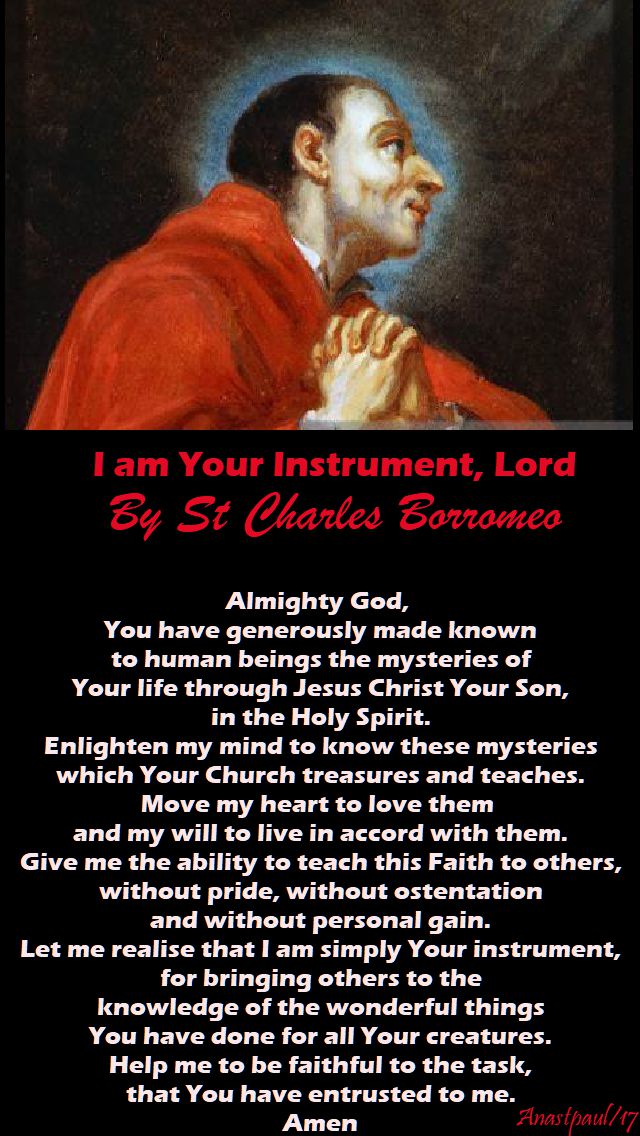 almighty god - st charles borromeo - 4 nov 2017