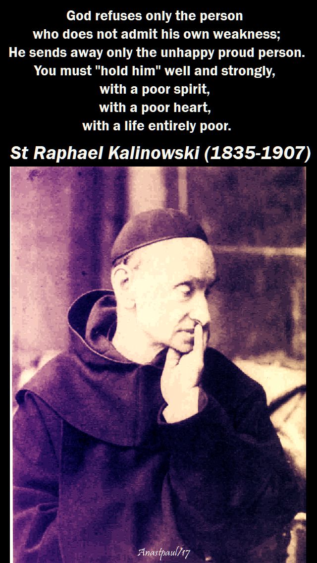 god refuses - st raphael kalinowski - 15 nov 2017