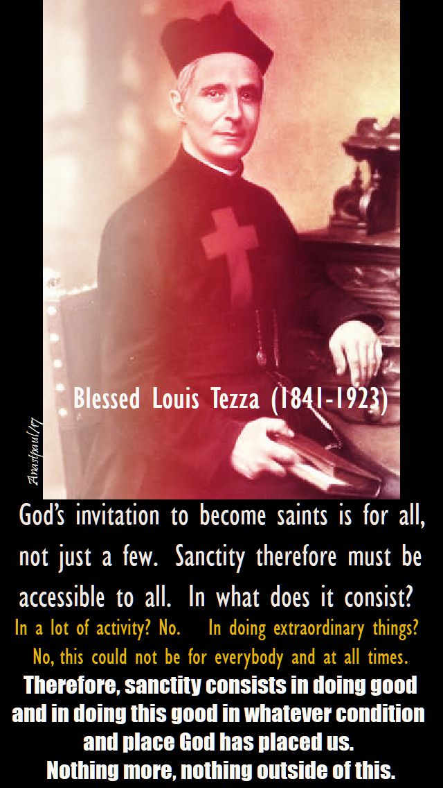 god's invitation - bl louis tezza - 6 nov 2017