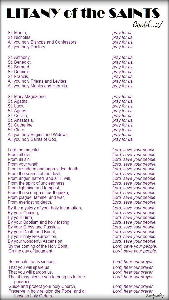 litany contd 2 - 1 nove 2017