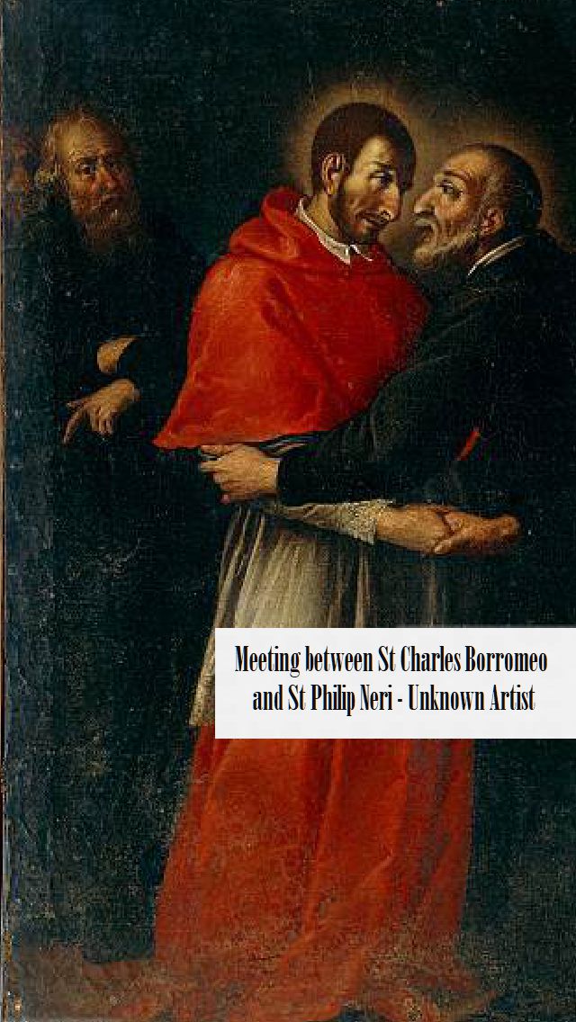 Meeting between Saint Charles Borromeo and Saint Philip Neri