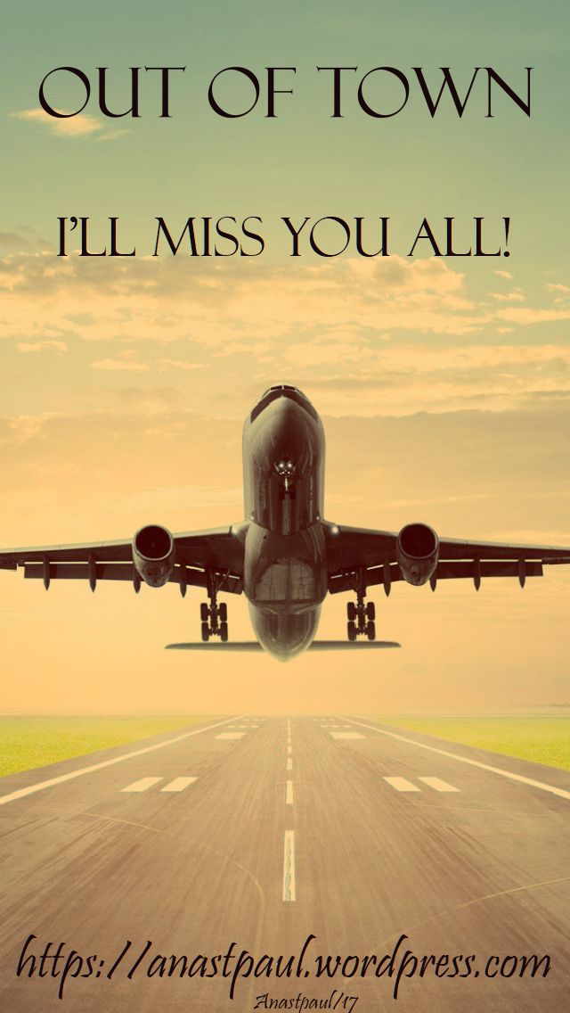 out of town - 20 nov 2017