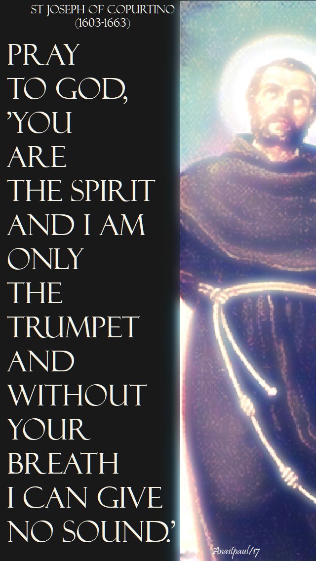 pray to god - st joseph of cupertino - 14 nov 2017