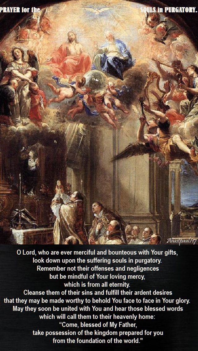prayer for the souls in purgatory