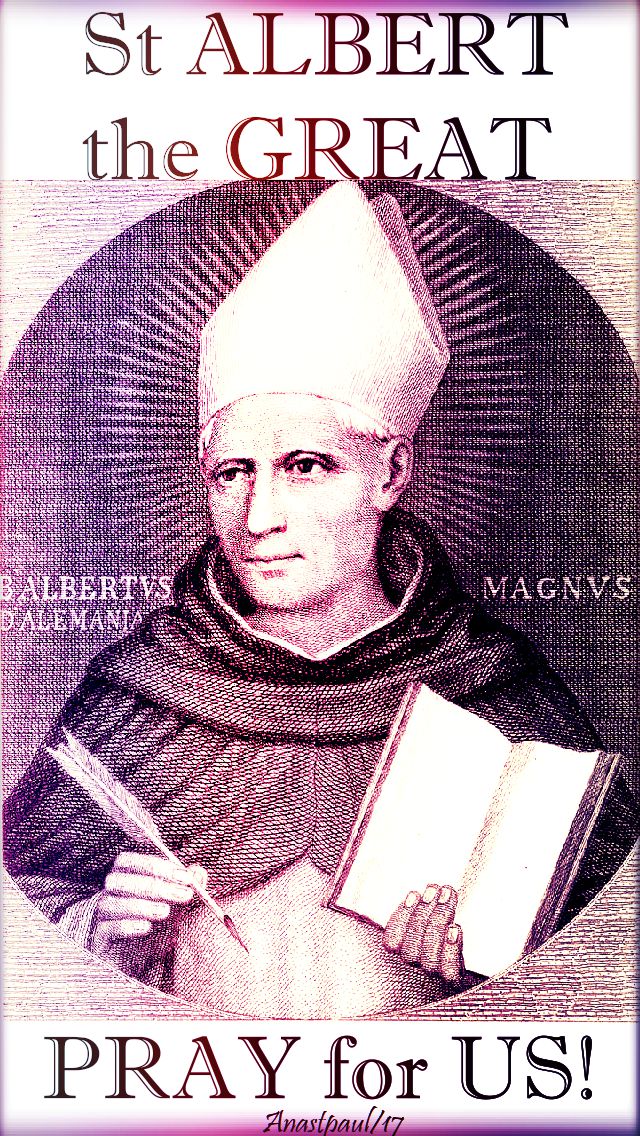 st albert the great - pray for us - 14 nov 2017