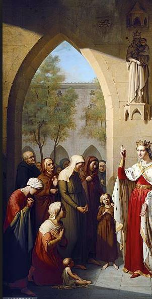st elizabeth visiting the hospital she founded