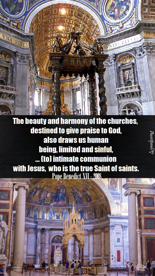 the beauty and harmony - pope benedict - 18 nov 2017.-no2