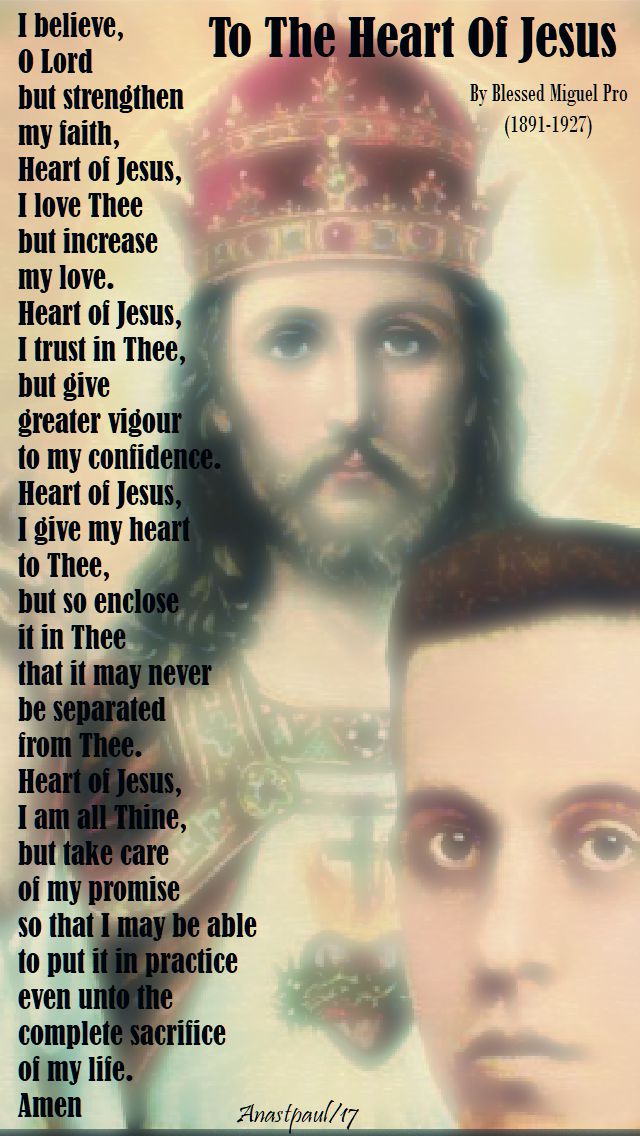 to the heart of jesus - bl migule pro - 23 nov 2017