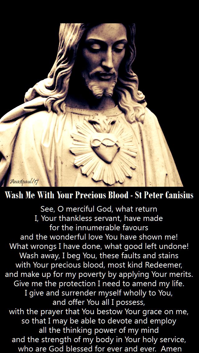 wash me with your precious blood - st peter canisius - 13 nov 2017