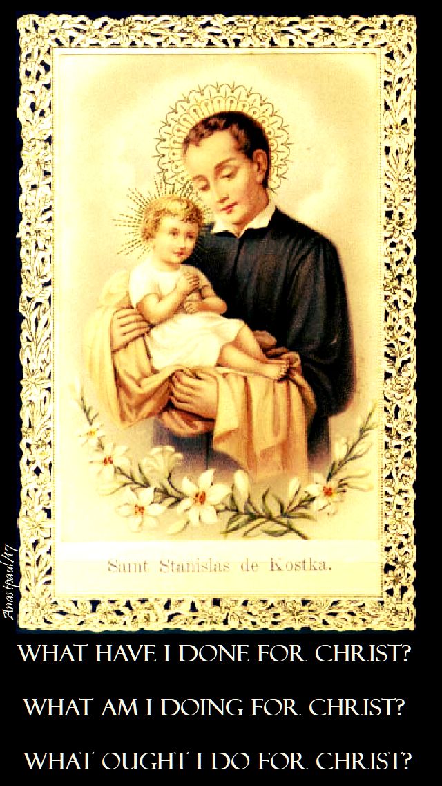 what have i done for christ - st stanislaus - 13 nov 2017