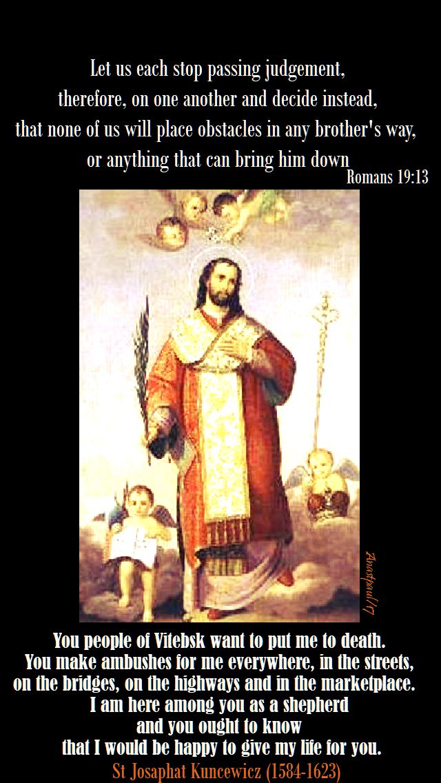 you people of bitebsk want to - st josaphat - 12 nov 2017