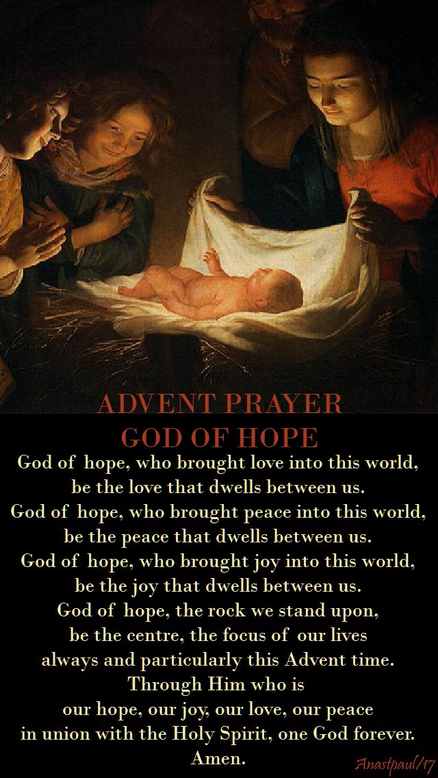 advent prayer - 6 dec 2017