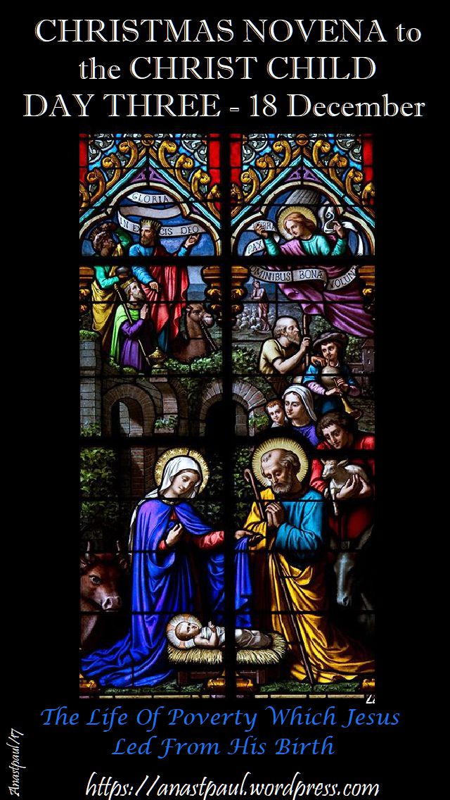 DAY THREE NOVENA TO THE CHRIST CHILD - 18 DEC 2017