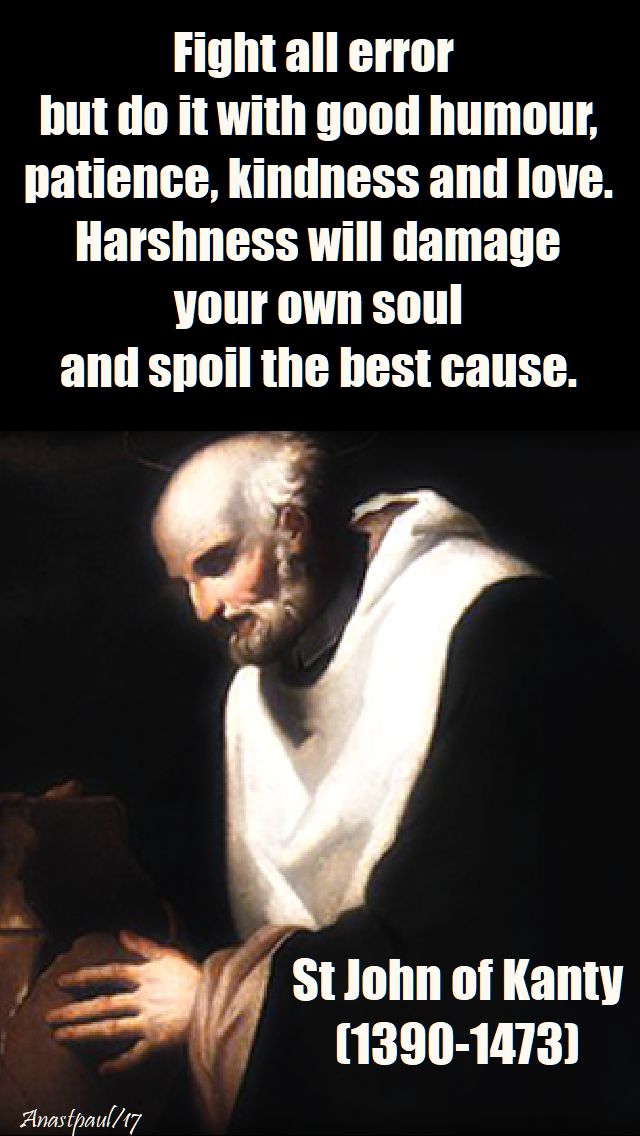 fight all error - st john of kanty - 23 dec 2017