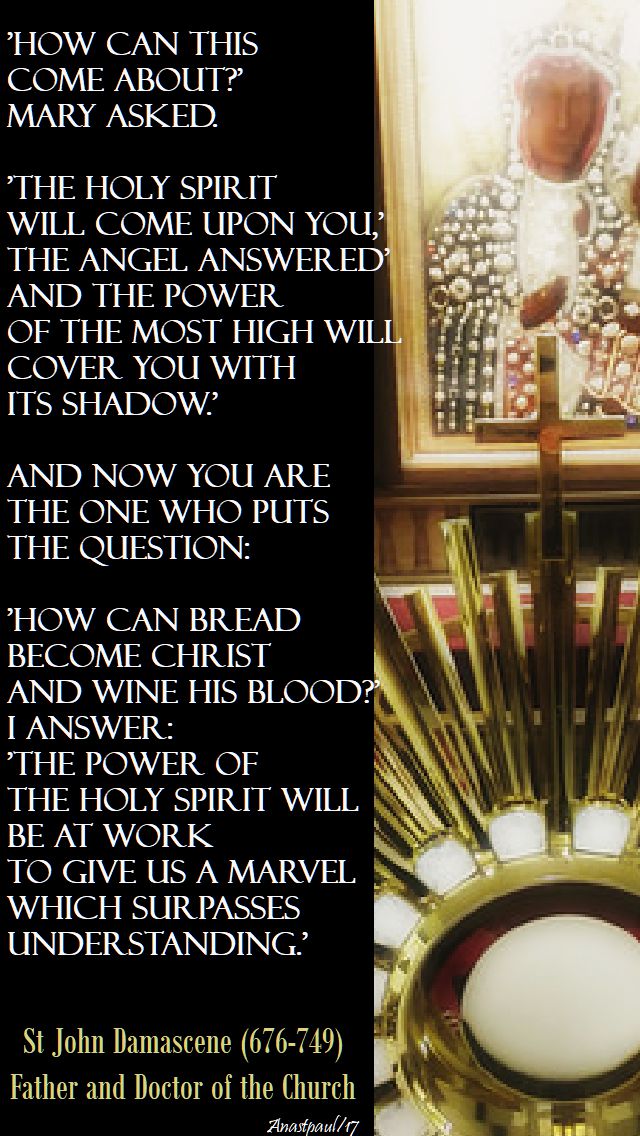 how can this come about - st john damascene - 4 dec 2017