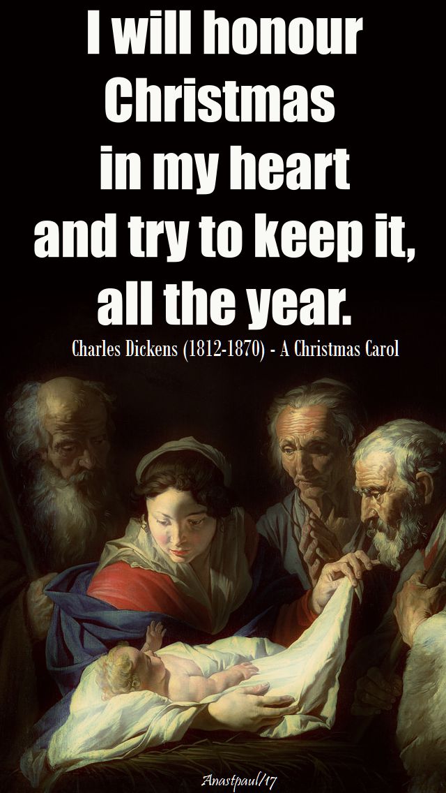 i will honour - charles dickens - 24 dec 2017