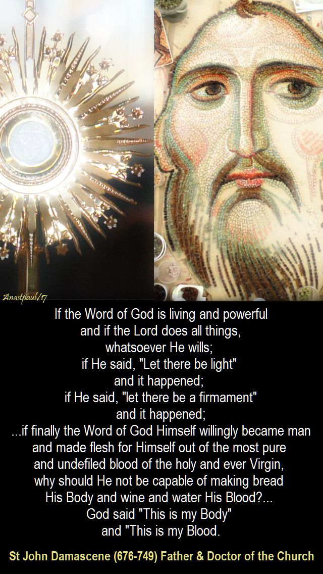 if the word of god - st john damascene - 4 dec 2017