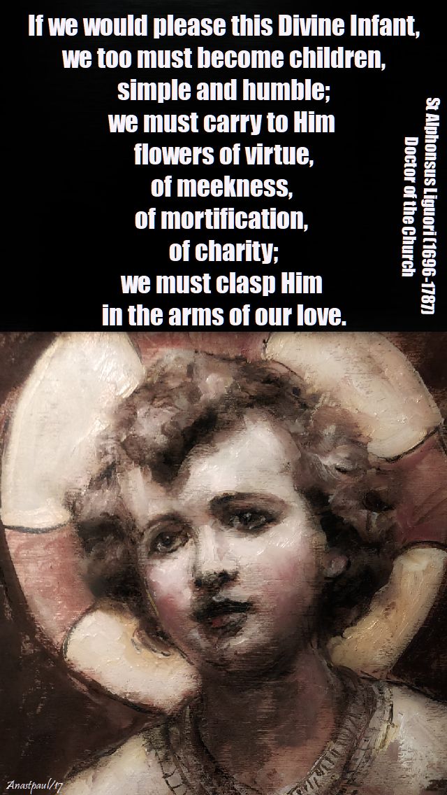 if we would please this divine infant - st alphonsus - 20 dec 2017