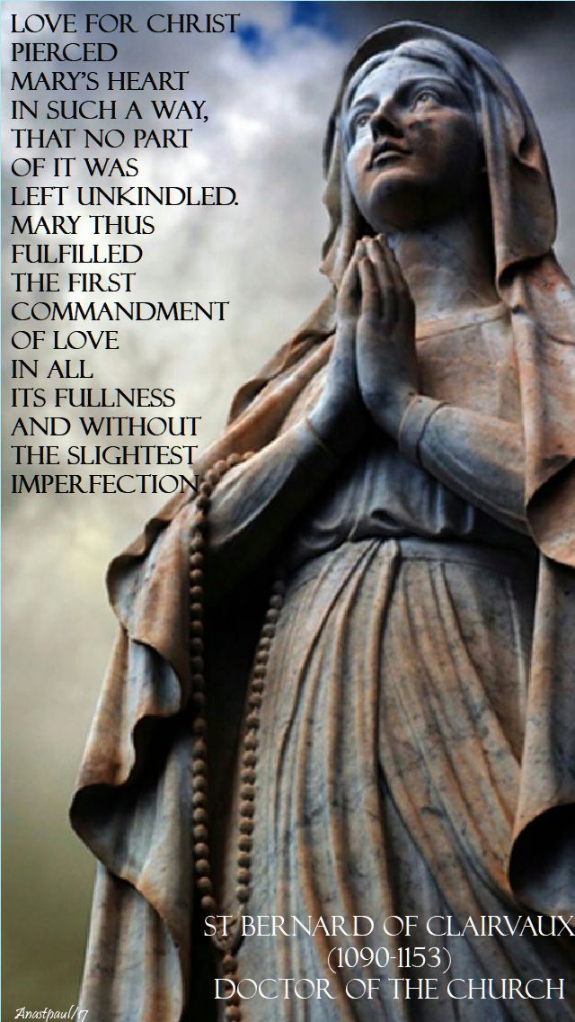 love for christ - st bernard - 8 dec 2017