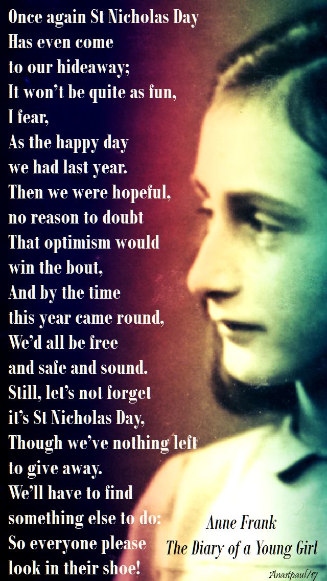 once again st nicholas - anne frank - 6 dec 2017