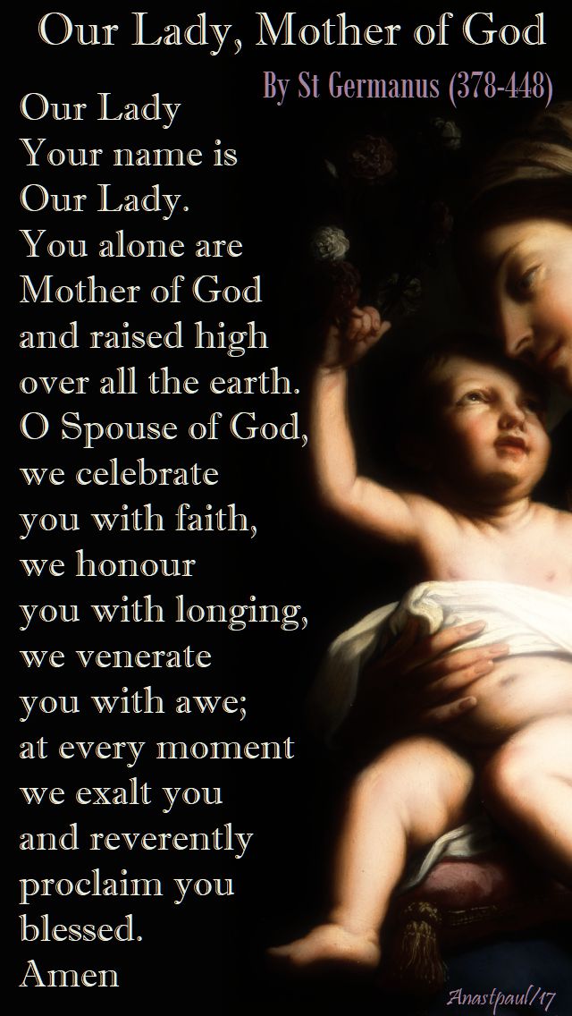 our lady, mother of god - 1 jan 2018
