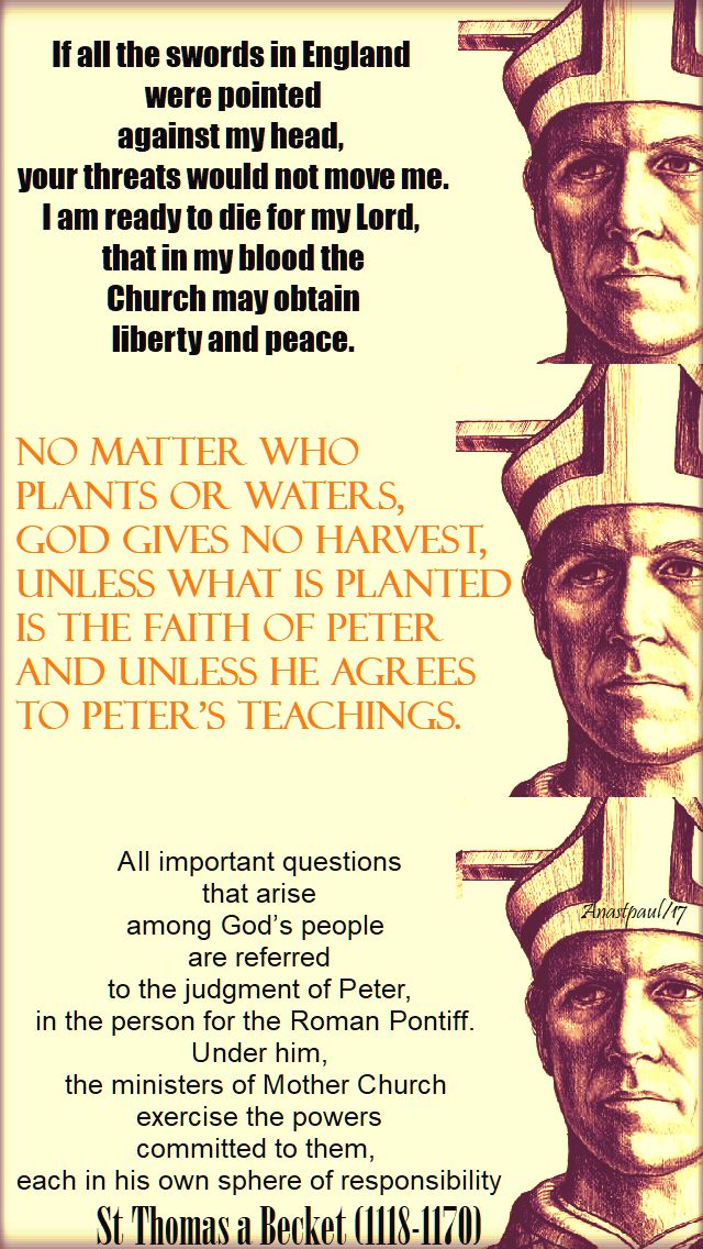 quots st thomas a becket - 29 dec 2017