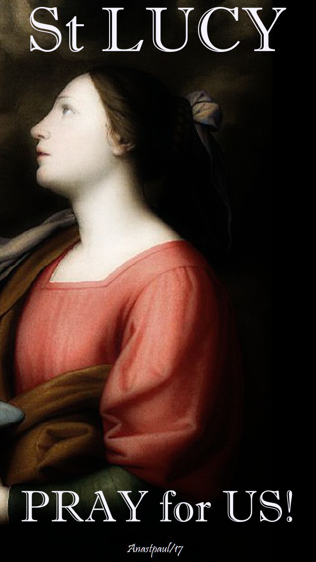 st lucy - pray for us - 13 Dec 2017
